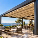 Modern pergola tente sistemleri uygulaması